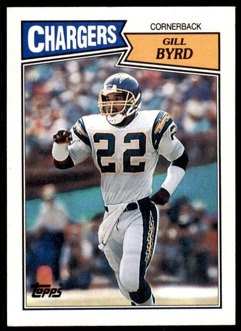1987 Topps Gill Byrd B Football Cards #349