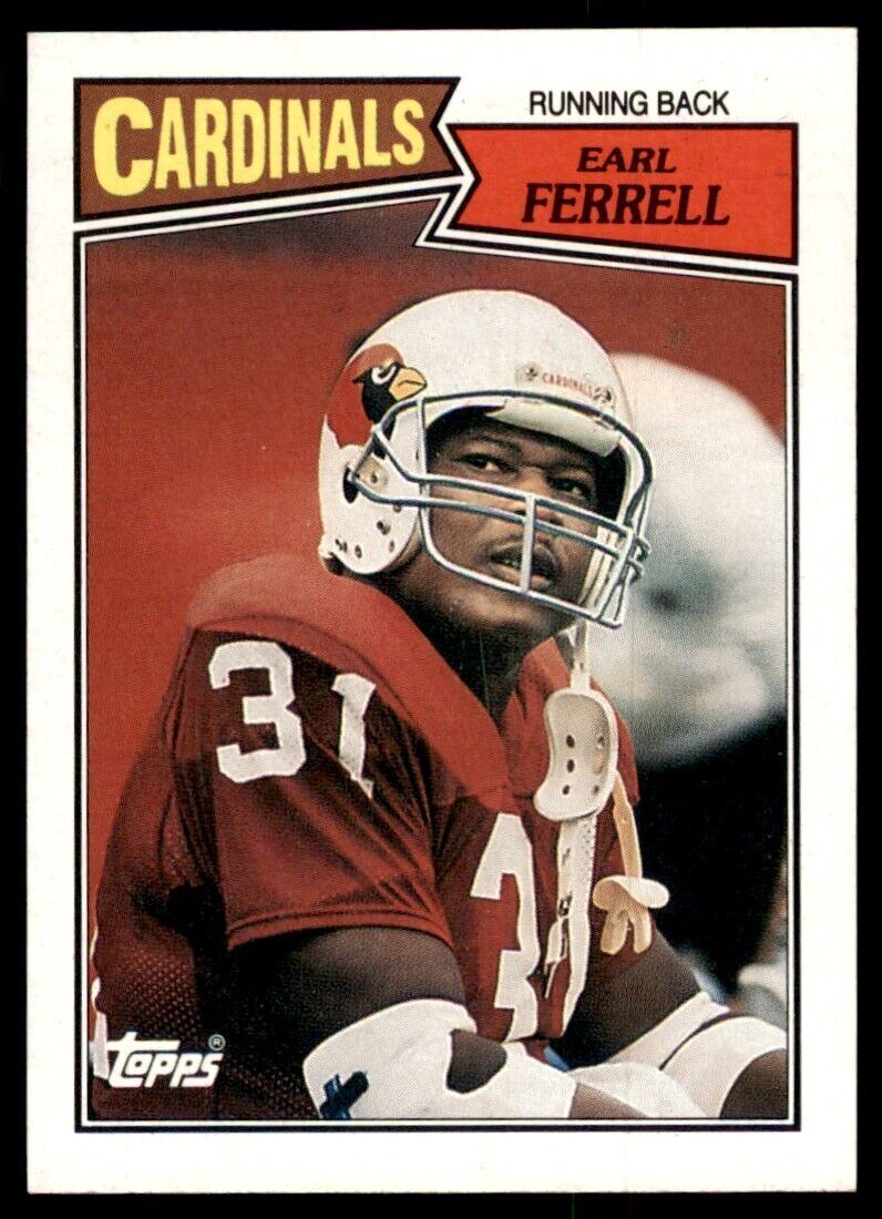 1987 Topps Earl Ferrell B Football Cards #331
