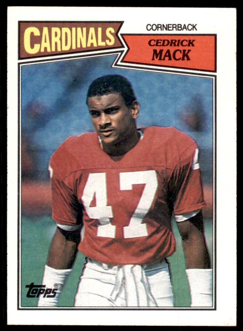 1987 Topps Cedrick Mack A Football Cards #338