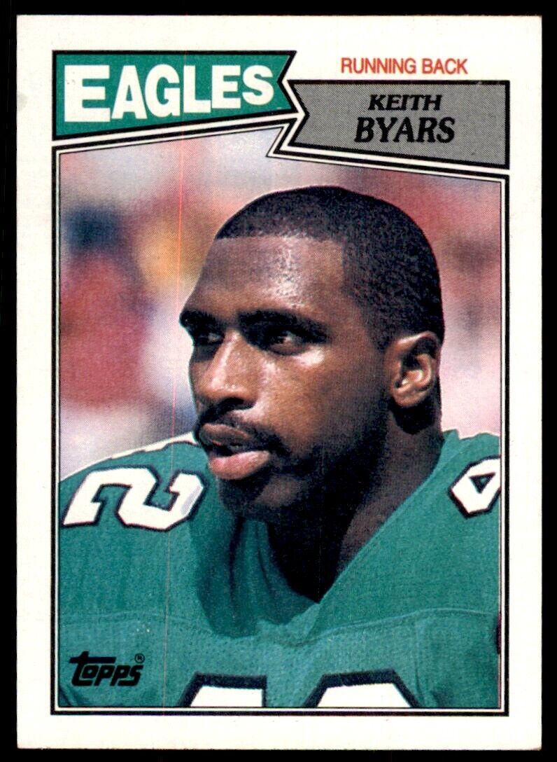 1987 Topps Keith Byars B Football Cards #297