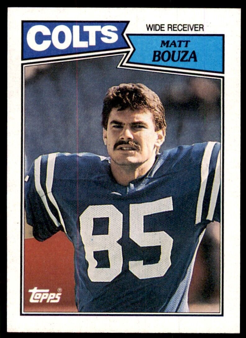 1987 Topps Matt Bouza Football Cards #377
