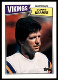 1987 Topps Tommy Kramer B Football Cards #199
