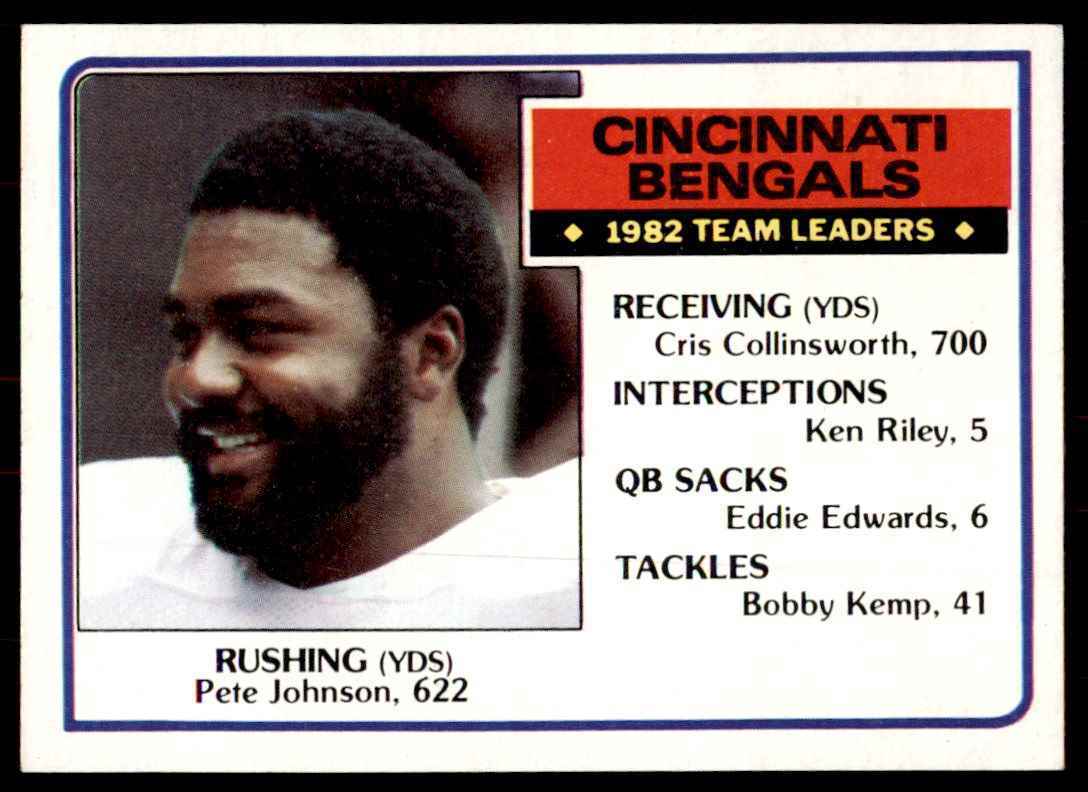 1983 Topps Cincinnati Bengals A Football Cards #230