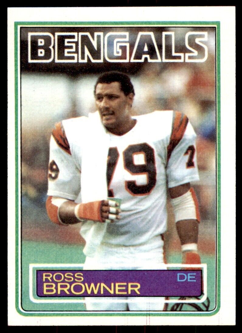 1983 Topps Ross Browner B Football Cards #234