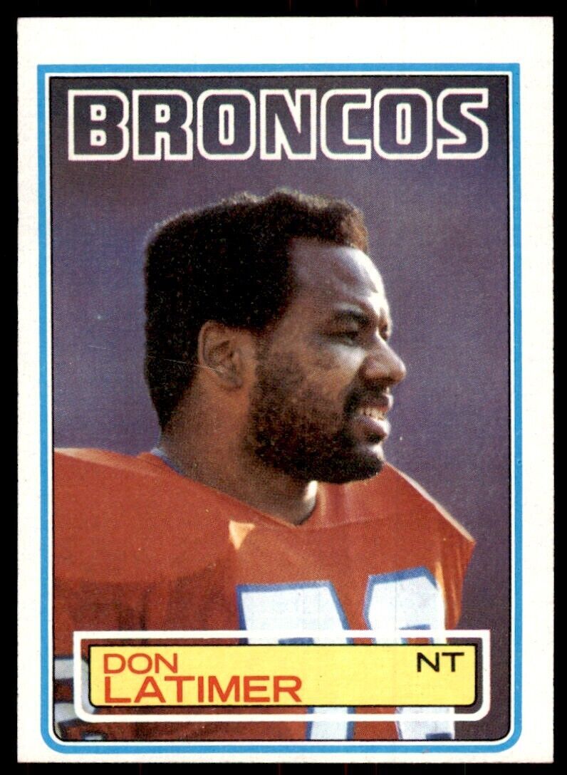 1983 Topps Don Latimer Football Cards #265