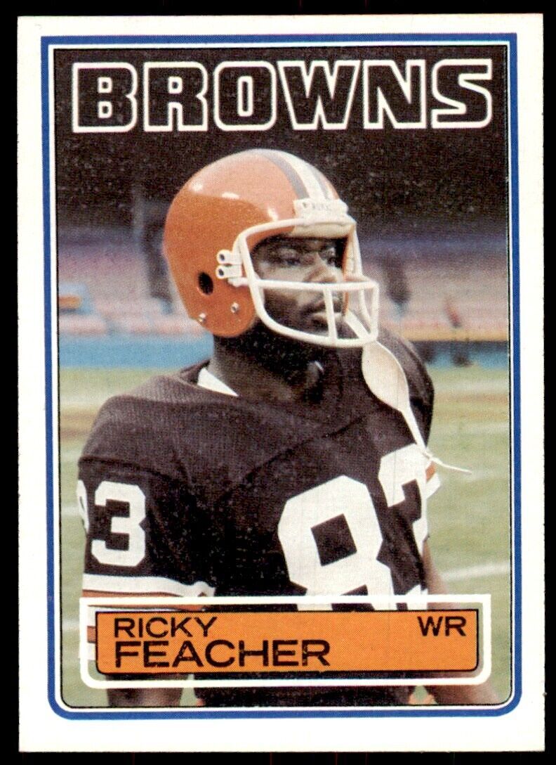 1983 Topps Ricky Feacher A Football Cards #250