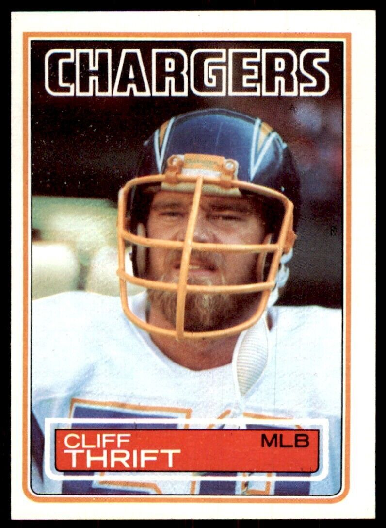1983 Topps Cliff Thrift A Football Cards #380