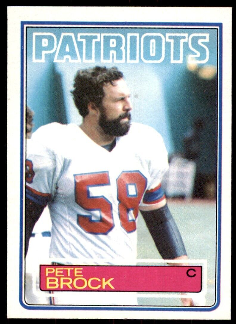 1983 Topps Pete Brock A Football Cards #326