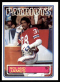 1983 Topps Roland James B Football Cards #333
