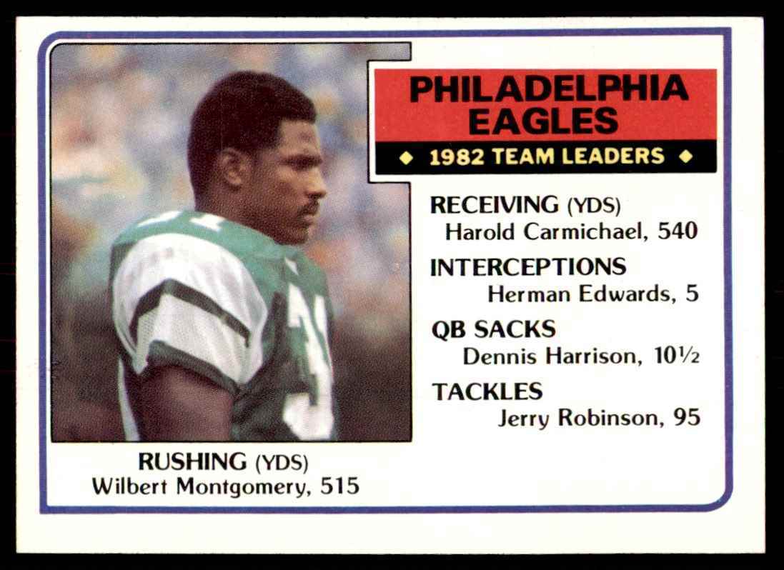 1983 Topps Wilbert Montgomery A Football Cards #136