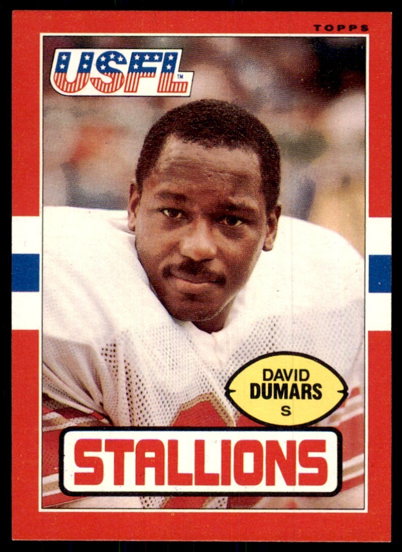1985 Topps USFL David Dumars Football Cards #22