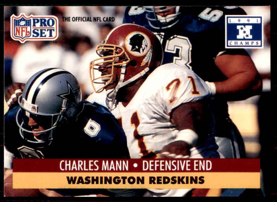 1991 Pro Set Charles Mann Football Card #680