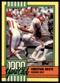 1990 Topps 1000 Yard Club Christian Okoye B Football Cards #2