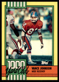 1990 Topps 1000 Yard Club Vance Johnson Football Cards #21
