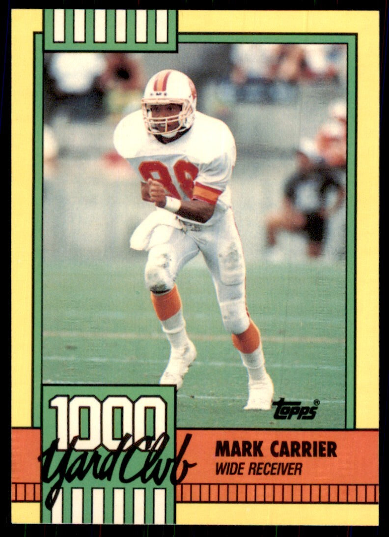 1990 Topps 1000 Yard Club Mark Carrier D Football Cards #5