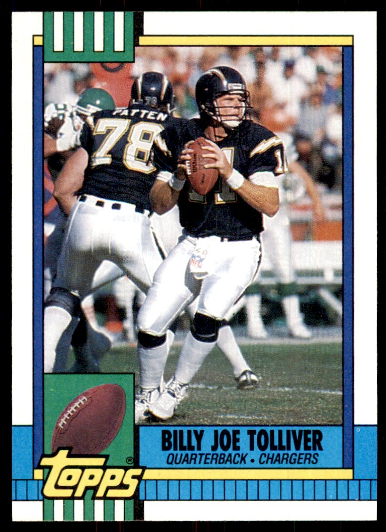 1990 Topps Billy Joe Tolliver Football Cards #387
