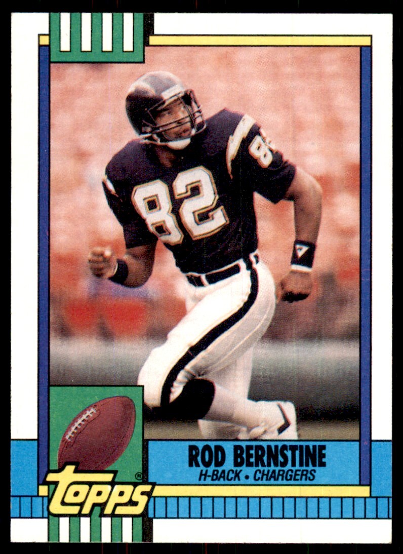 1990 Topps Rod Bernstine Football Cards #382