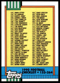 1990 Topps Checklist 133-264 Football Cards #498