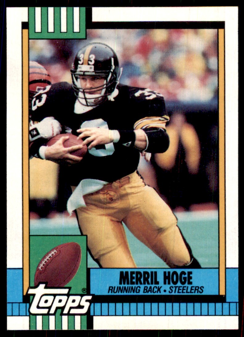 1990 Topps Merril Hoge Football Cards #185