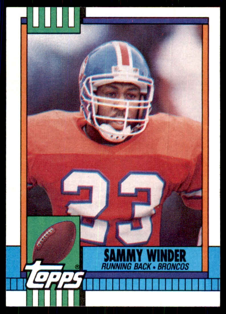 1990 Topps Sammy Winder Football Cards #45