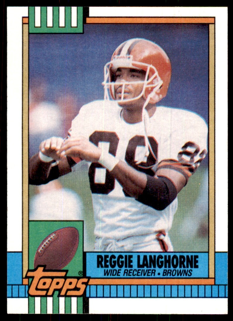 1990 Topps Reggie Langhorne A Football Cards #171