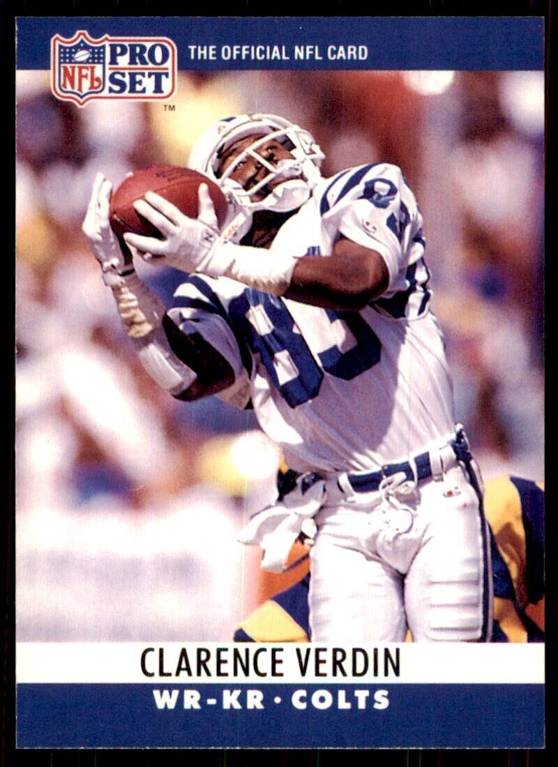 1990 Pro Set Clarence Verdin Football Cards #137