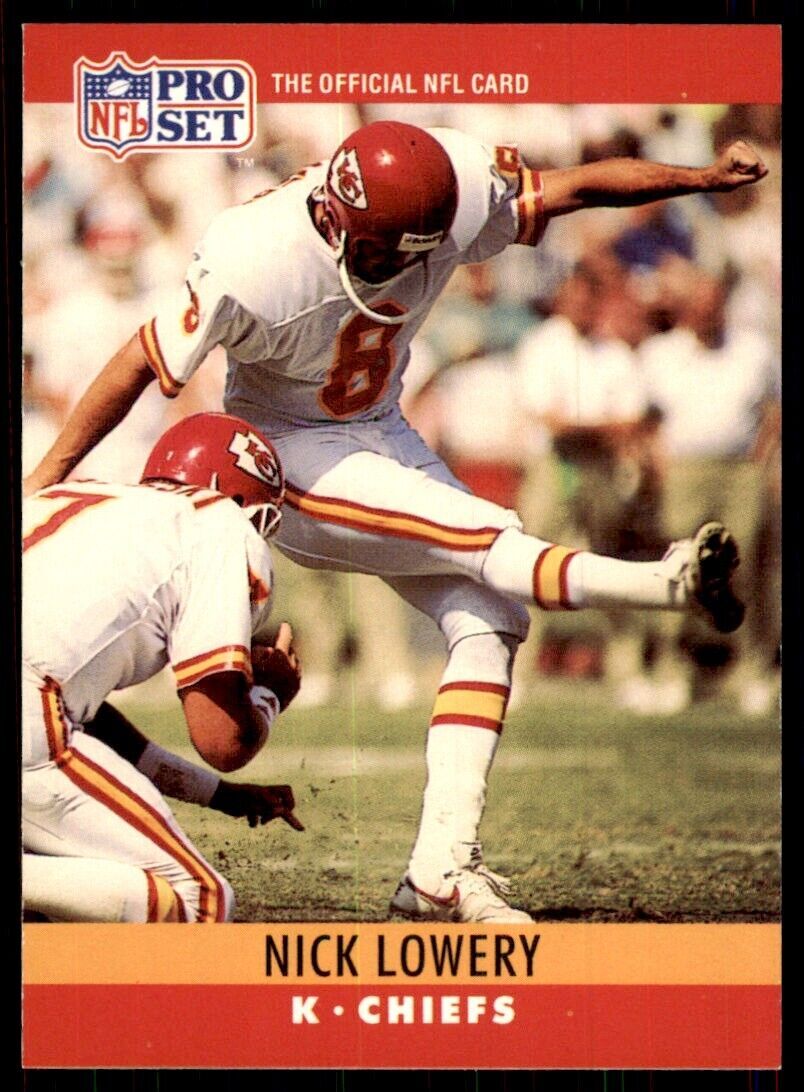 1990 Pro Set Nick Lowery Football Cards #144