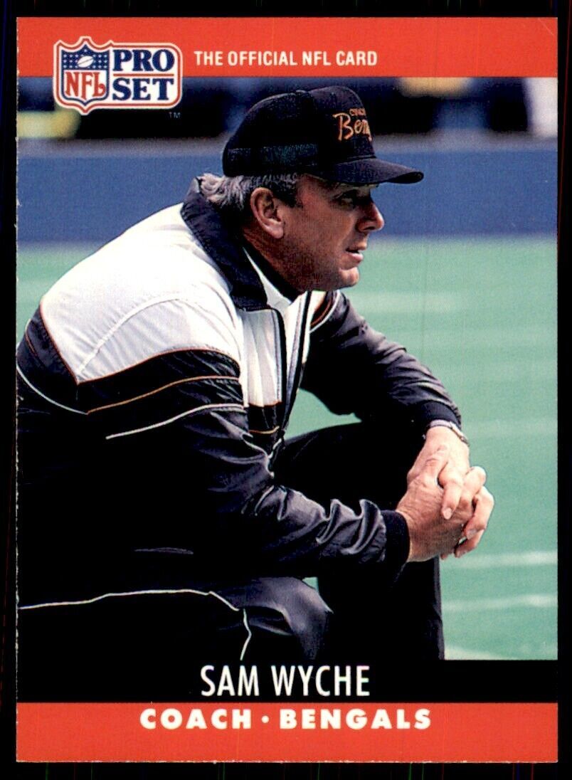 1990 Pro Set Sam Wyche Football Cards #68
