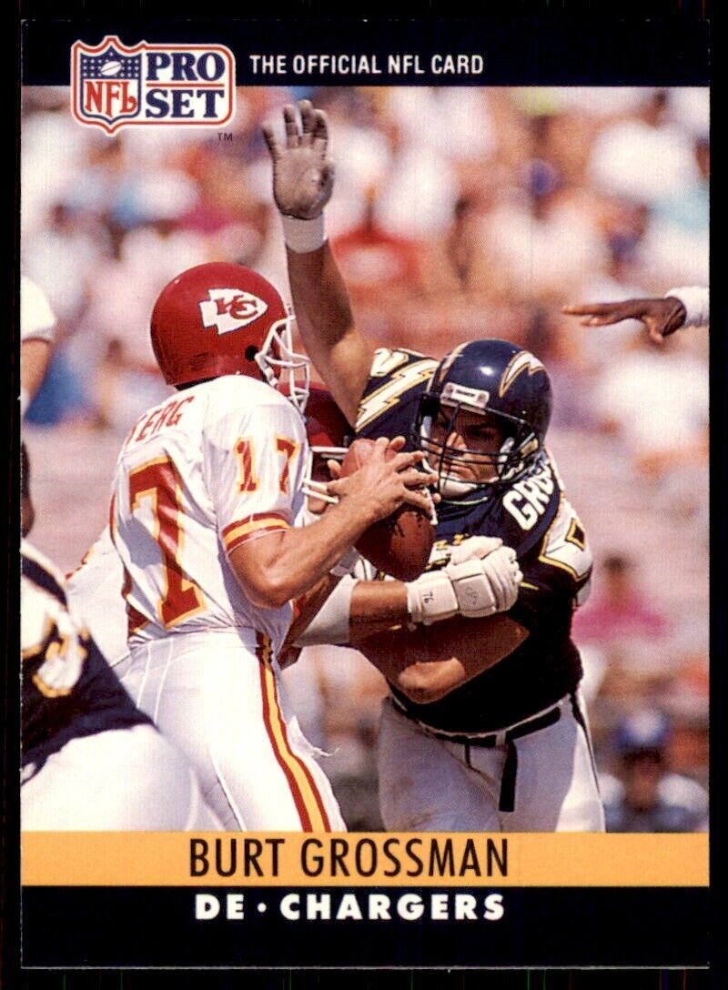 1990 Pro Set Burt Grossman Football Cards #279