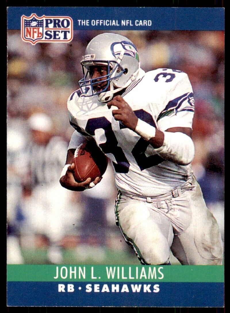 1990 Pro Set John L. Williams Football Cards #306