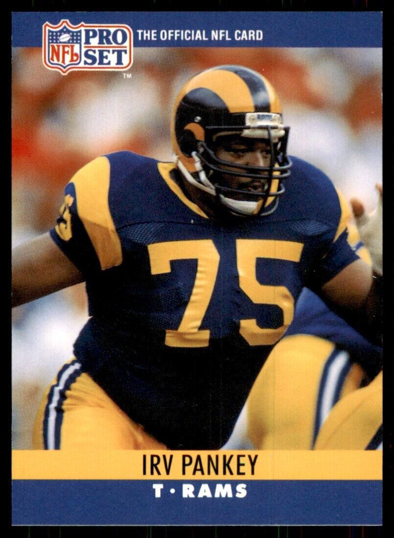1990 Pro Set Irv Pankey Football Cards #172