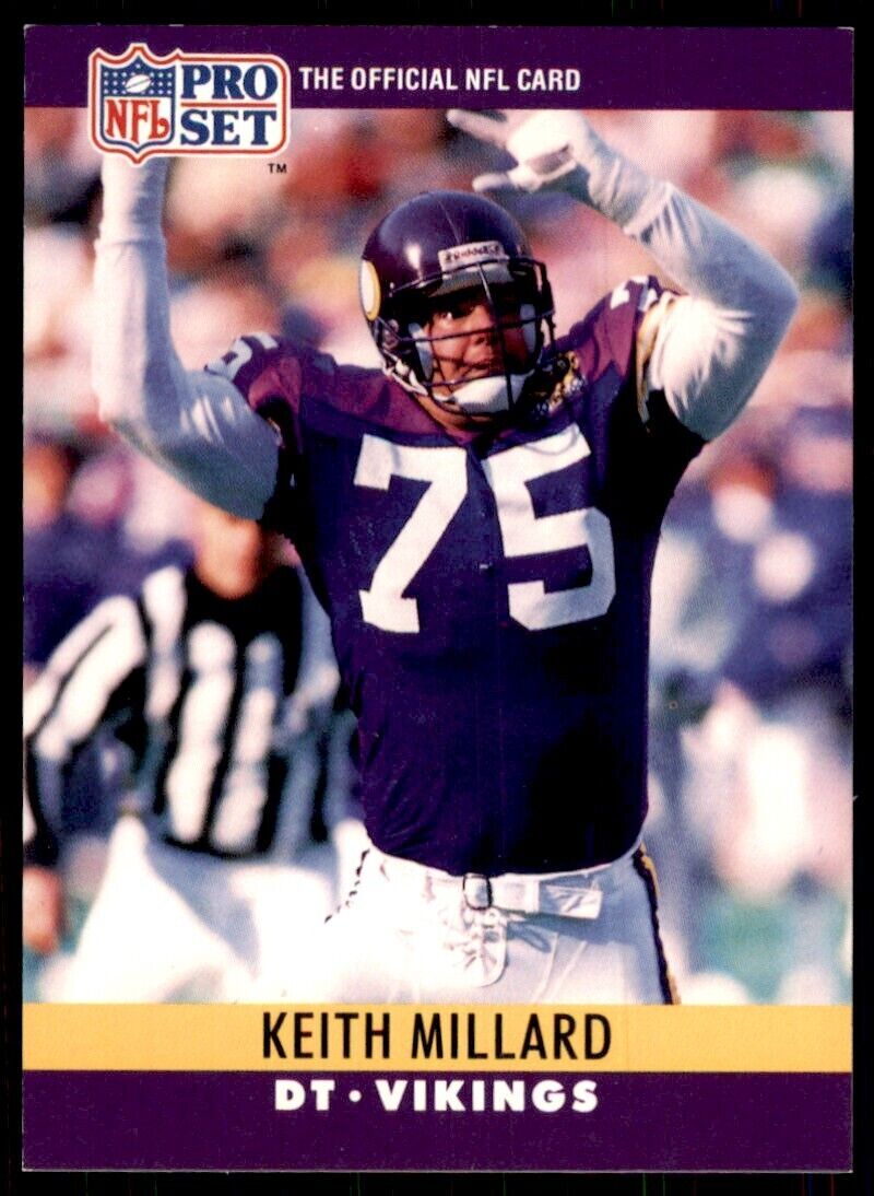 1990 Pro Set Keith Millard Football Cards #193