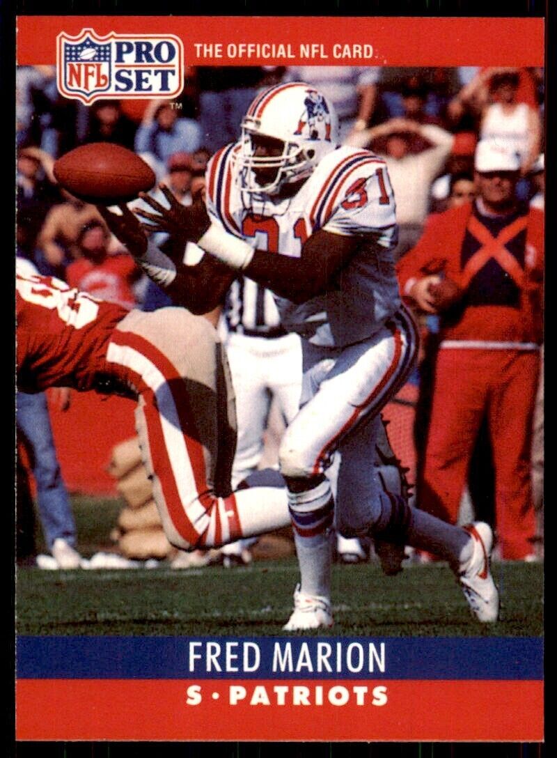 1990 Pro Set Fred Marion Football Cards #204
