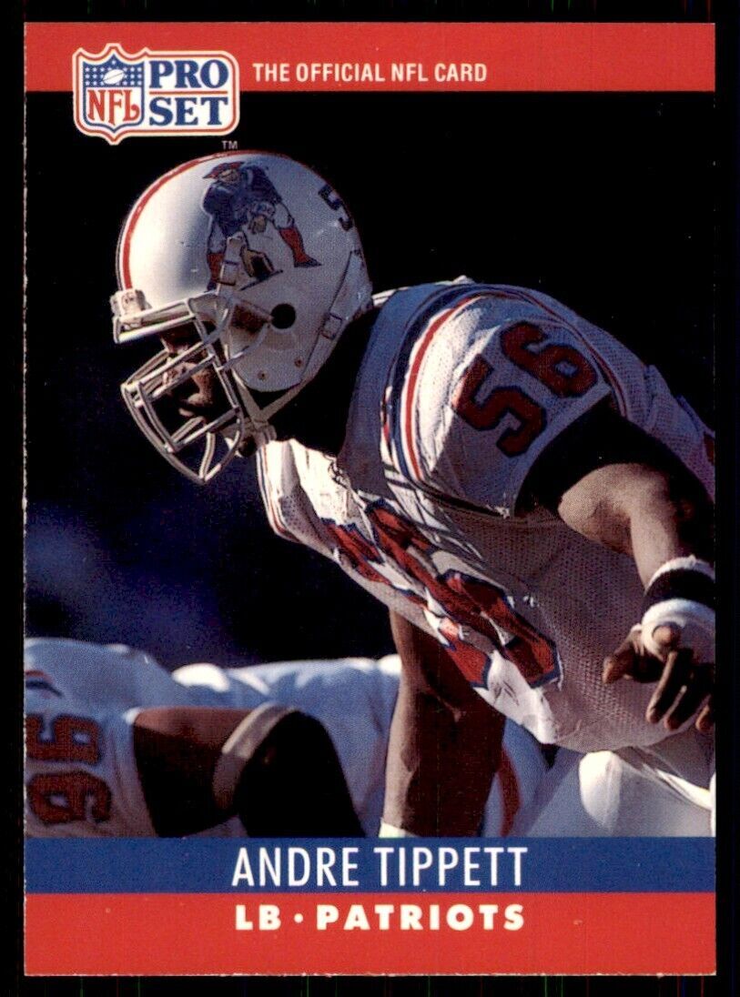 1990 Pro Set Andre Tippett Football Cards #208