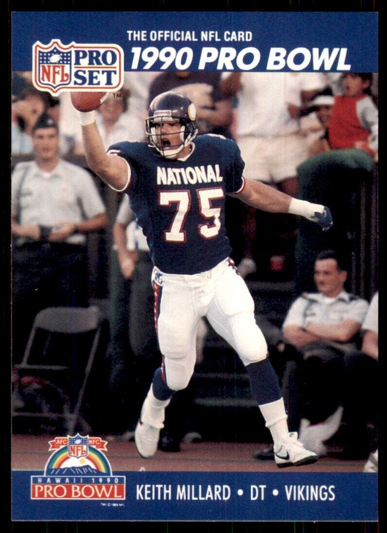 1990 Pro Set Keith Millard Football Cards #407