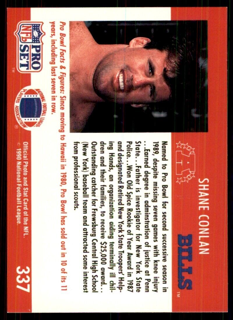 1990 Pro Set Shane Conlan Football Cards #337