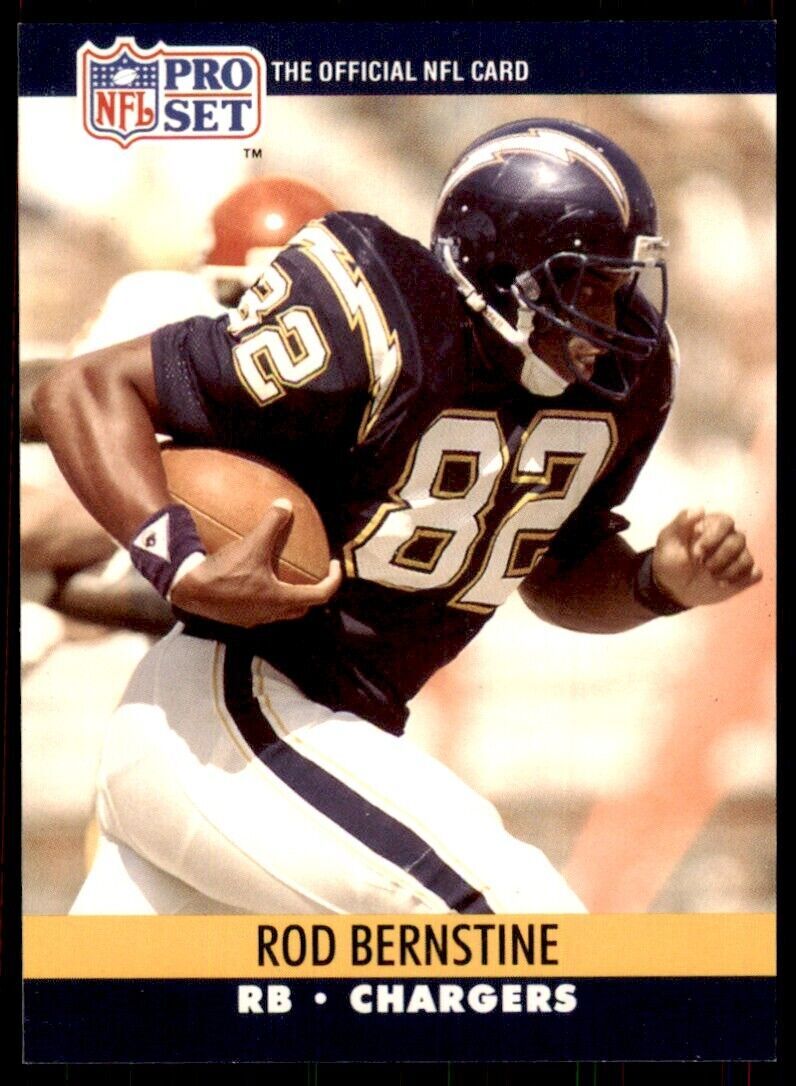 1990 Pro Set Rod Bernstine Football Cards #627