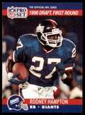 1990 Pro Set. Rodney Hampton Football Cards #692