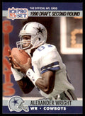 1990 Pro Set. Alexander Wright Football Cards #695