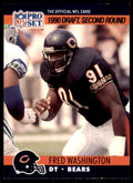 1990 Pro Set. Fred Washington Football Cards #701