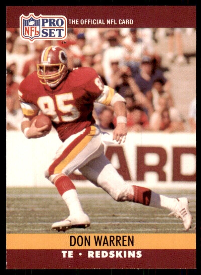 1990 Pro Set. Don Warren Football Cards #667
