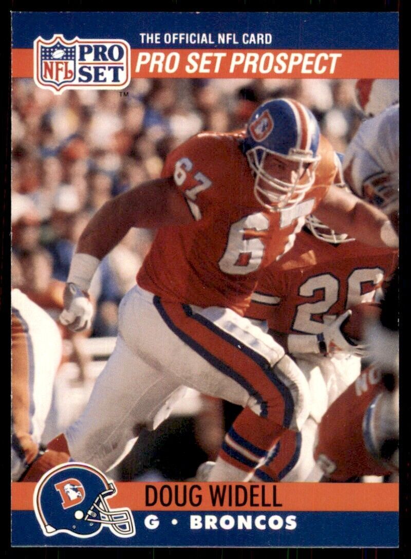 1990 Pro Set. Doug Widell Football Cards #730