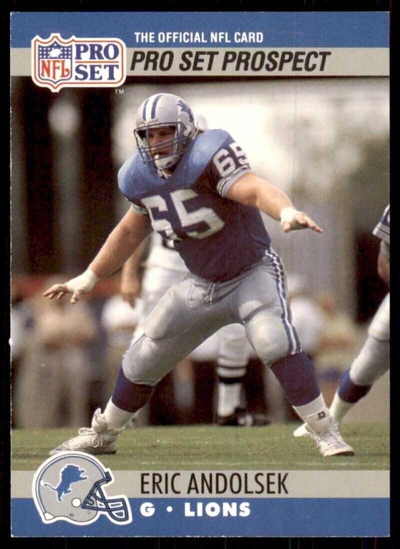 1990 Pro Set. Eric Andolsek Football Cards #731