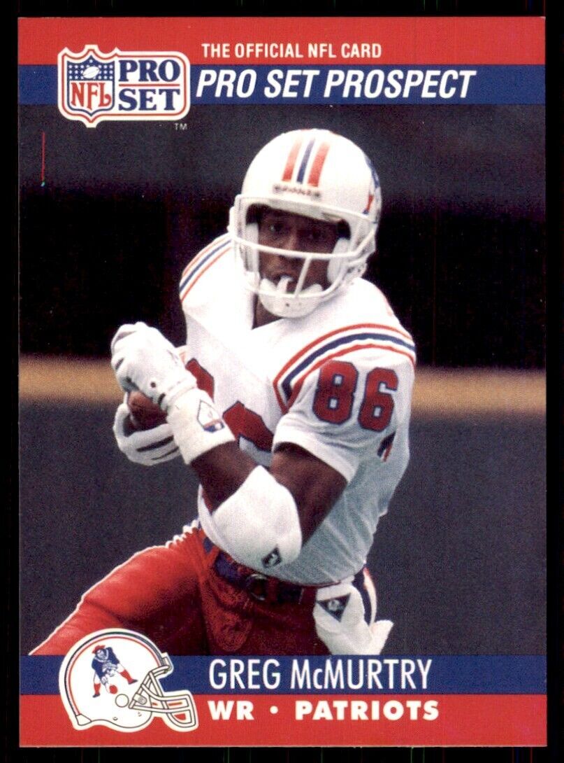 1990 Pro Set. Greg McMurtry Football Cards #740