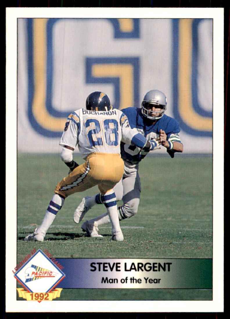 1992 Pacific Steve Largent Football Cards #7