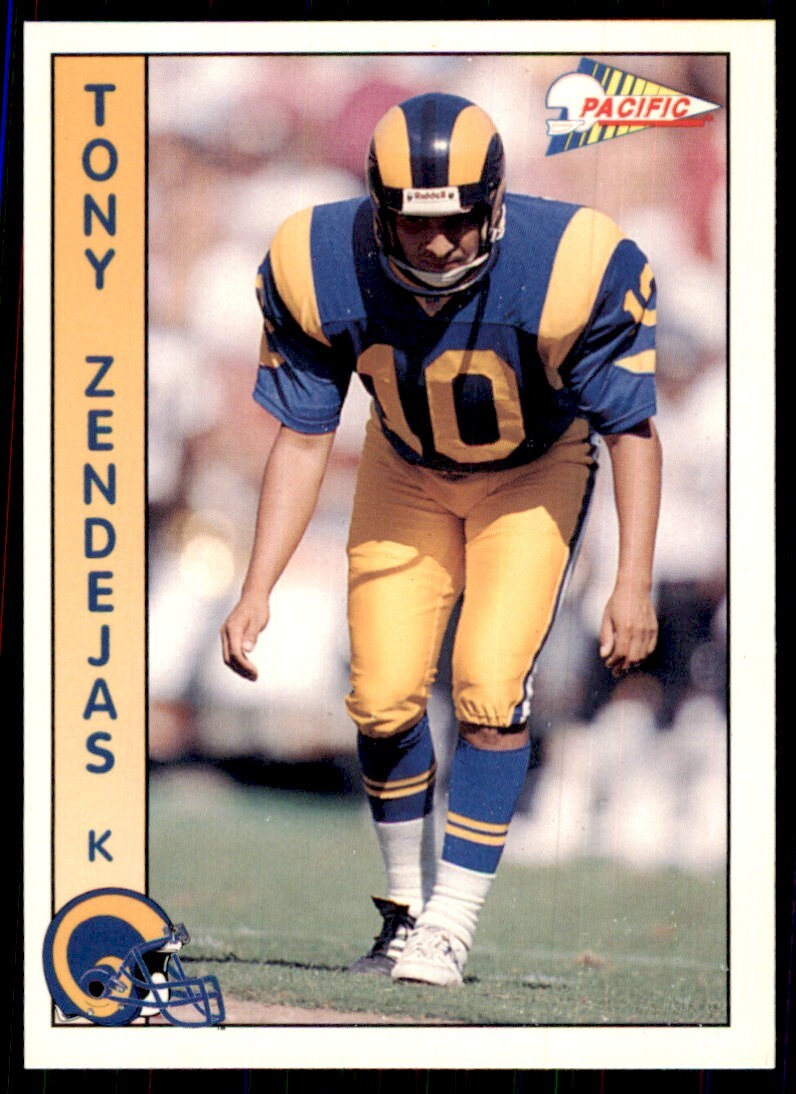 1992 Pacific Tony Zendejas Football Cards #484