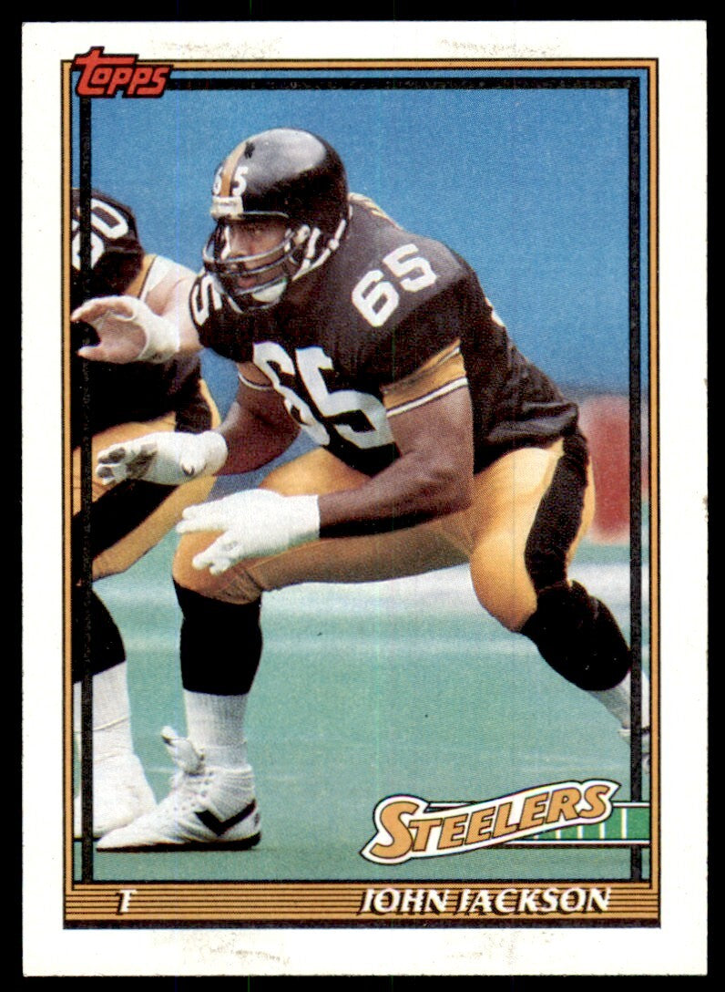 1991 Topps John Jackson Rookie Pittsburgh Steelers #298