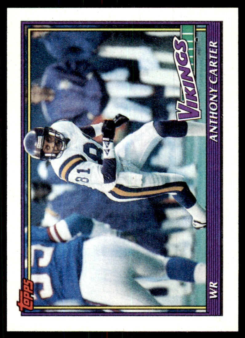 1991 Topps Anthony Carter Minnesota Vikings #391