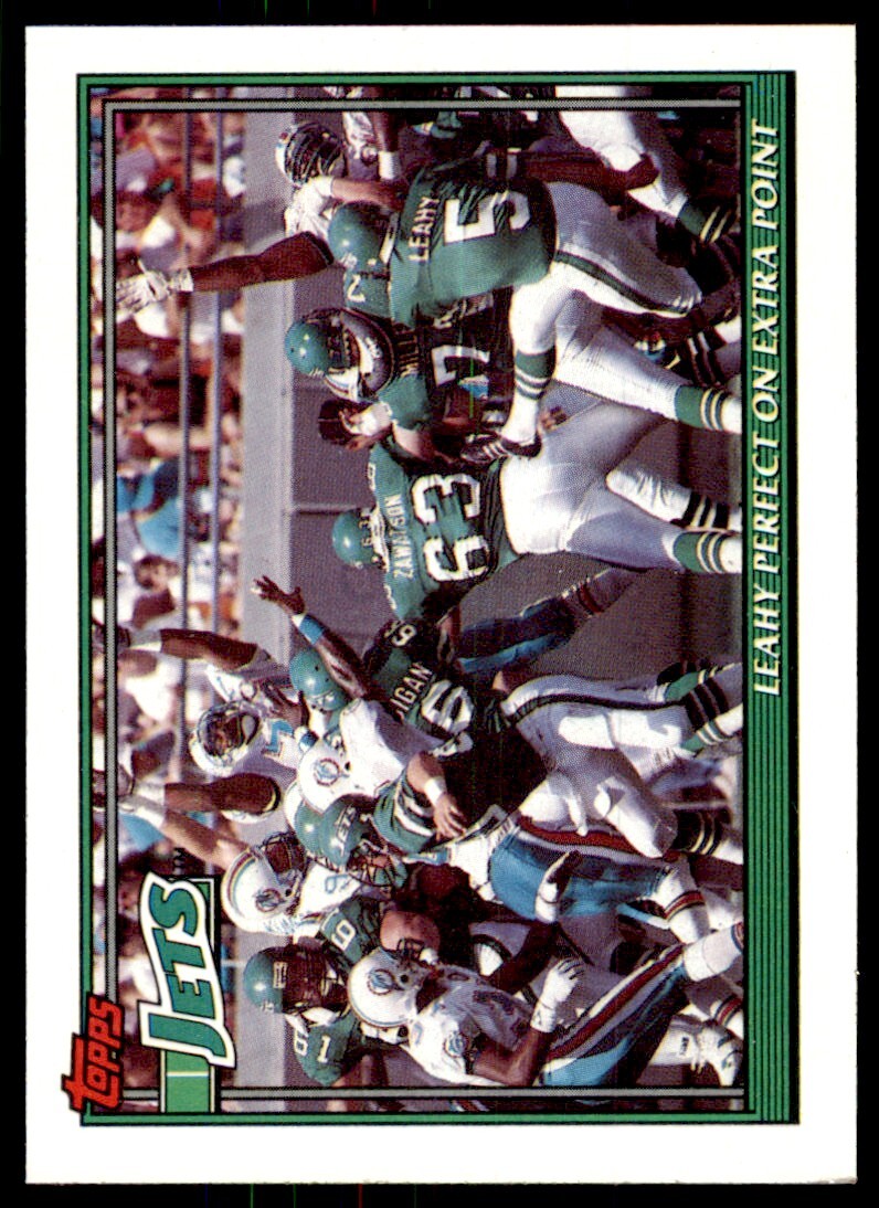1991 Topps Jets Team Leaders/Results New York Jets #647