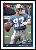 1991 Topps Football Jeff Campbell Detroit Lions #411